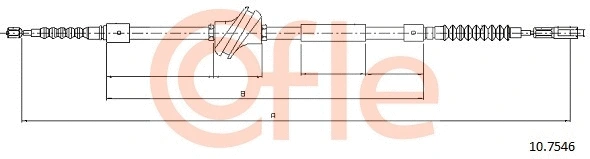Cable Pull, parking brake (10.7546)