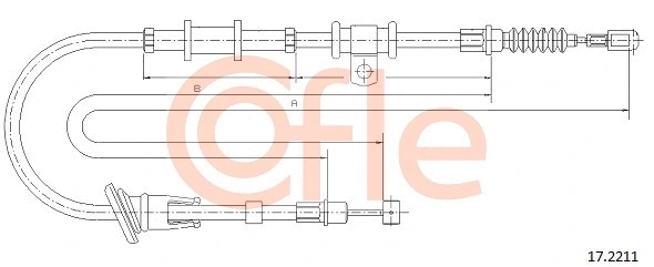 Cable Pull, parking brake (17.2211)
