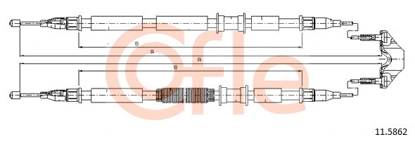 Cable Pull, parking brake (11.5862)