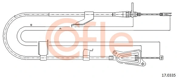 Cable Pull, parking brake (17.0335)