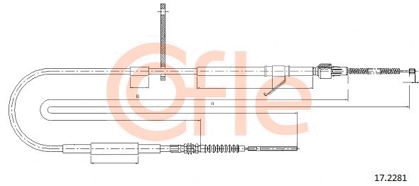 Cable Pull, parking brake (17.2281)