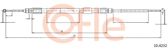 Cable Pull, parking brake (92.10.4232)