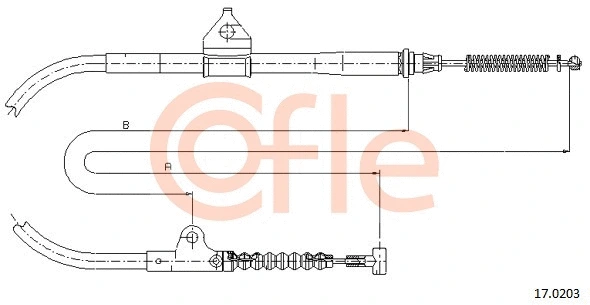 Cable Pull, parking brake (17.0203)