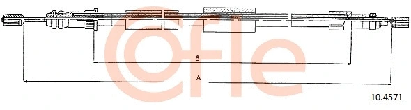 Cable Pull, parking brake (10.4571)