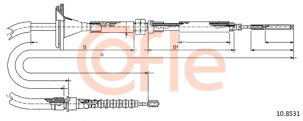 Cable Pull, parking brake (10.8531)