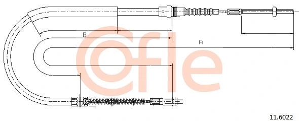 Cable Pull, parking brake (11.6022)