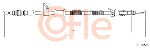 Cable Pull, parking brake (10.8224)
