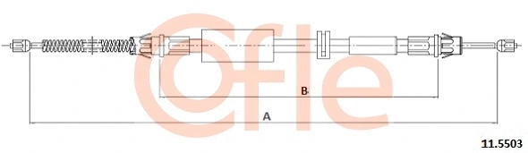 Cable Pull, parking brake (11.5503)