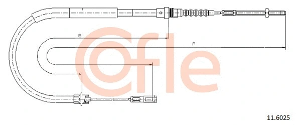 Cable Pull, parking brake (11.6025)