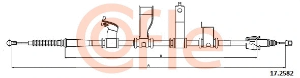 Cable Pull, parking brake (17.2582)