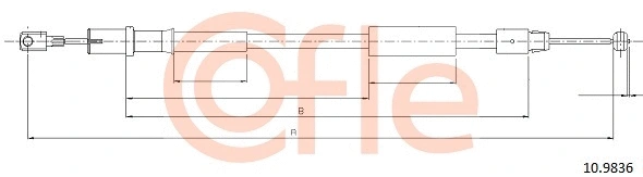 Cable Pull, parking brake (92.10.9836)