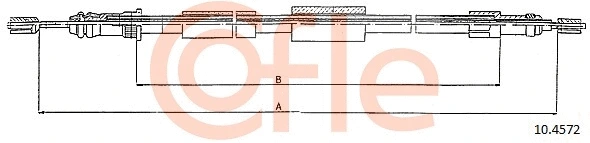 Cable Pull, parking brake (10.4572)
