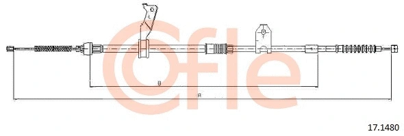 Cable Pull, parking brake (17.1480)