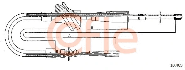 Cable Pull, parking brake (10.409)