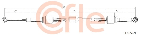 Cable Pull, manual transmission (92.12.7269)