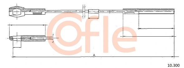 Cable Pull, clutch control (10.300)