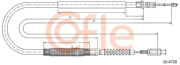 Cable Pull, parking brake (10.4728)