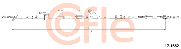 Cable Pull, parking brake (17.1662)