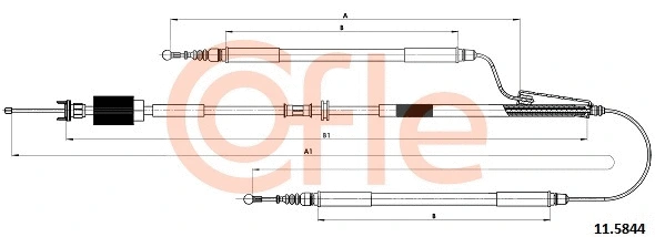 Cable Pull, parking brake (11.5844)