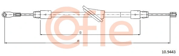 Cable Pull, parking brake (10.9443)