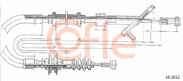 Cable Pull, clutch control (18.2612)