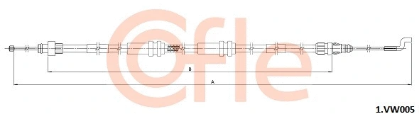 Cable Pull, parking brake (1.VK005)