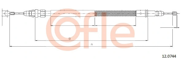 Cable Pull, parking brake (12.0744)