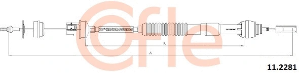 Cable Pull, clutch control (11.2281)