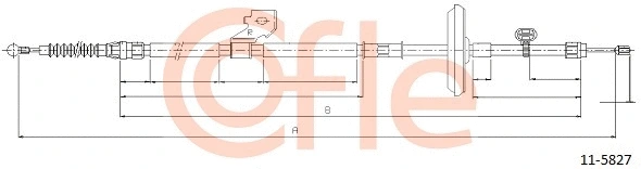 Cable Pull, parking brake (11.5827)