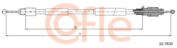 Cable Pull, parking brake (10.7630)
