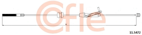 Cable Pull, parking brake (11.5472)