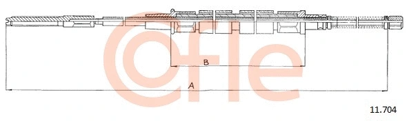 Cable Pull, parking brake (11.704)