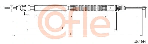 Cable Pull, parking brake (10.4664)
