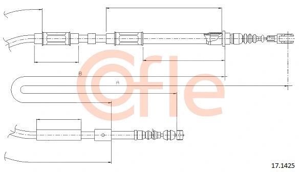 Cable Pull, parking brake (17.1425)