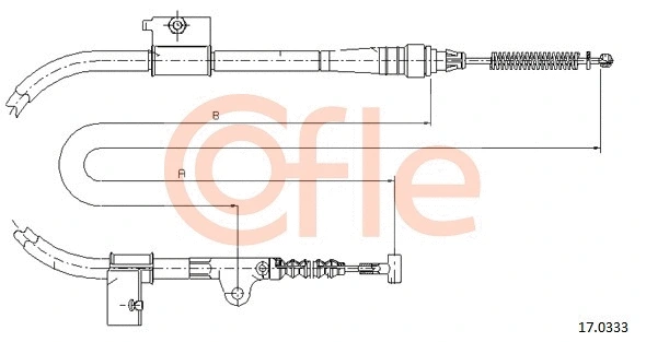 Cable Pull, parking brake (17.0333)