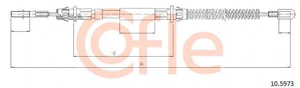 Cable Pull, parking brake (10.5973)