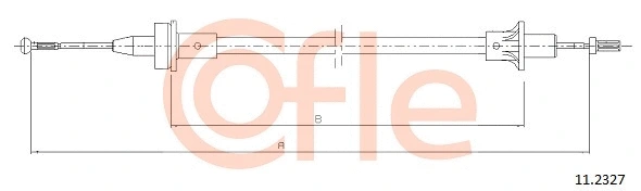 Cable Pull, clutch control (11.2327)
