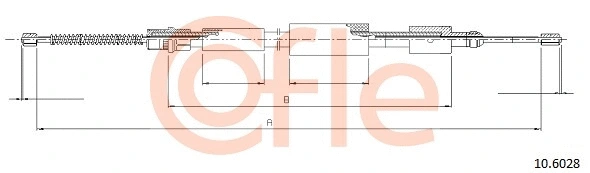 Cable Pull, parking brake (10.6028)