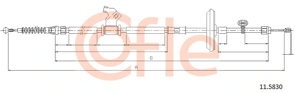 Cable Pull, parking brake (11.5830)