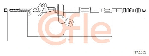 Cable Pull, parking brake (17.1551)