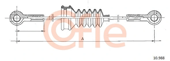 Cable Pull, parking brake (10.988)