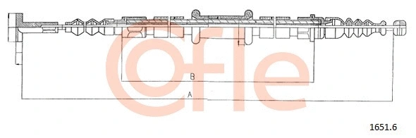 Cable Pull, parking brake (1651.6)