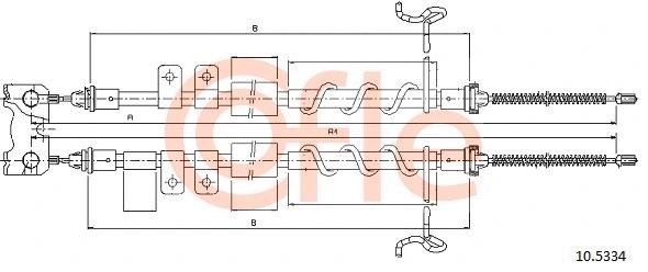Cable Pull, parking brake (10.5334)