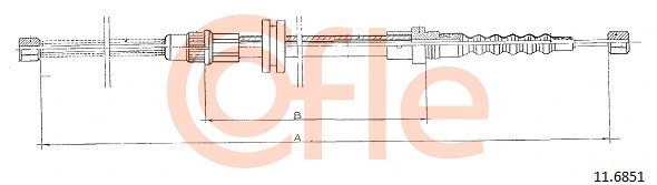 Cable Pull, parking brake (11.6851)