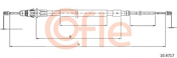 Cable Pull, parking brake (10.4717)