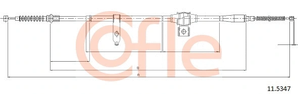 Cable Pull, parking brake (11.5347)