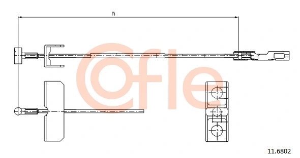 Cable Pull, parking brake (11.6802)