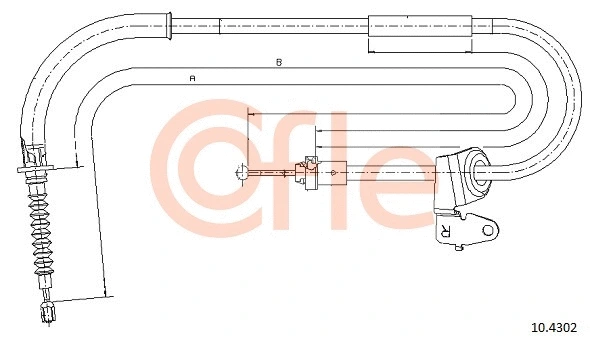 Cable Pull, parking brake (10.4302)