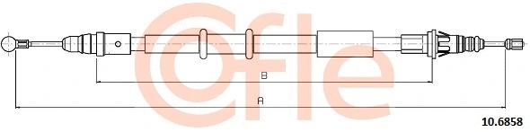 Cable Pull, parking brake (10.6858)