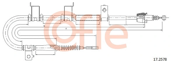 Cable Pull, parking brake (17.2578)